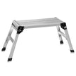 Aluminiumplattform – Fällbar arbetsbänk Stege Arbetsplattform – 150 kg – Silver