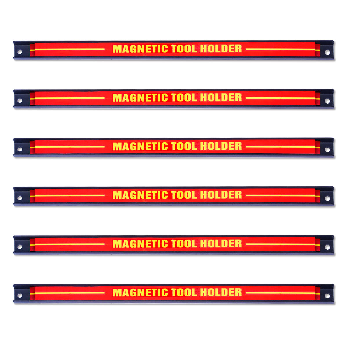 Magnetverktygshållare – Vägg Magnetremsa Set – 6 x 46 cm – Röd