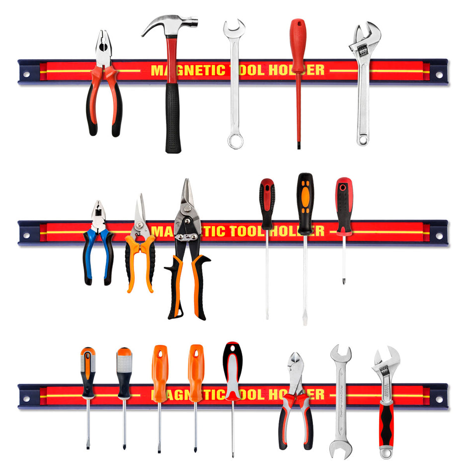 Magnetverktygshållare – Vägg Magnetremsa Set – 6 x 46 cm – Röd