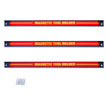 Magnetverktygshållare – Vägg Magnetremsa Set – 3 x 46 cm – Röd