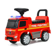 Barnbrandbil – licensierad Mercedes Benz skjutbil – 62 x 29 x 43 cm – Röd