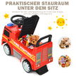 Barnbrandbil – licensierad Mercedes Benz skjutbil – 62 x 29 x 43 cm – Röd