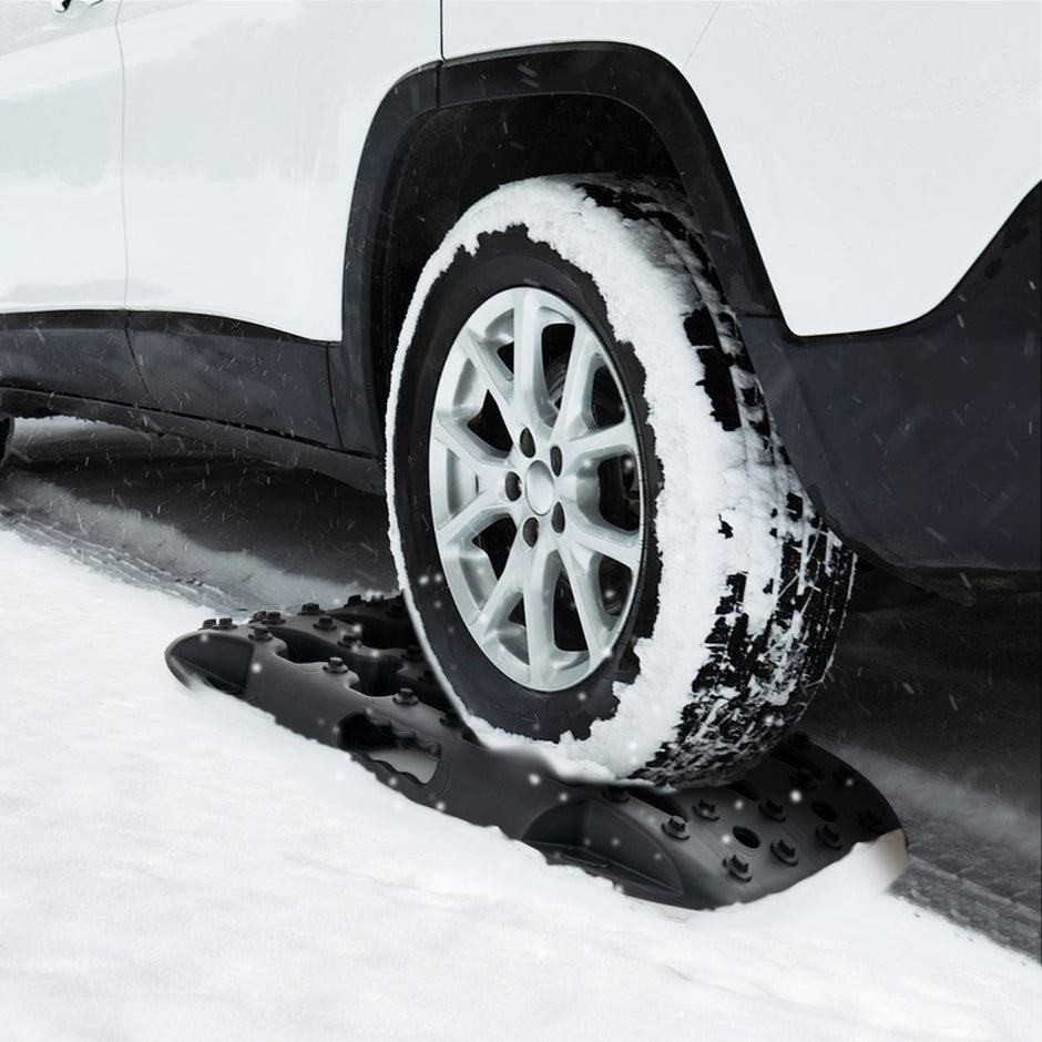 stycken – starthjälp sandplattor terrängdäckstege för sand/lera/snö ton – 2 10 – Svart