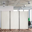 panels – rumsavdelare med justerbara glasunderlägg och robusta gångjärn stålbas – 3 – Beige
