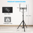 Höjdjusterbart – TV ställ för tum plasma/LCD/LED och platt skärm upp till – 21-47 35 kg – Svart