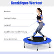Trampolin – Mini Vikbar Fitness – 97 cm – Blå