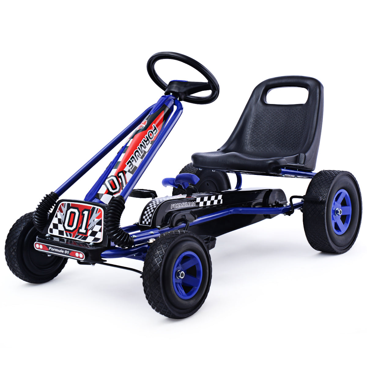 Pedal – Gokart Racing Barnbil Fordon Bil Gocart Seat Outside – Blå