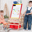 i – barnstafli Barntavla Dubbelsidig whiteboard och svarta – 3 1 52,5 x 51,5 x 106,5 cm – Natur