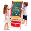 i – barnstafli Barntavla Dubbelsidig whiteboard och svarta – 3 1 52,5 x 51,5 x 106,5 cm – Natur
