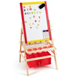 i – barnstafli Barntavla Dubbelsidig whiteboard och svarta – 3 1 52,5 x 51,5 x 106,5 cm – Natur