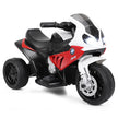 Barnmotorcykel – med träningshjul V elmotorcykel musik – 6 66 x 37 x 44,5 cm – Röd