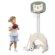 i – basketbågesats för småbarnsbasketbåge med justerbar höjd Basketfotbollsgolfset + – 3 1 – Grön och vit