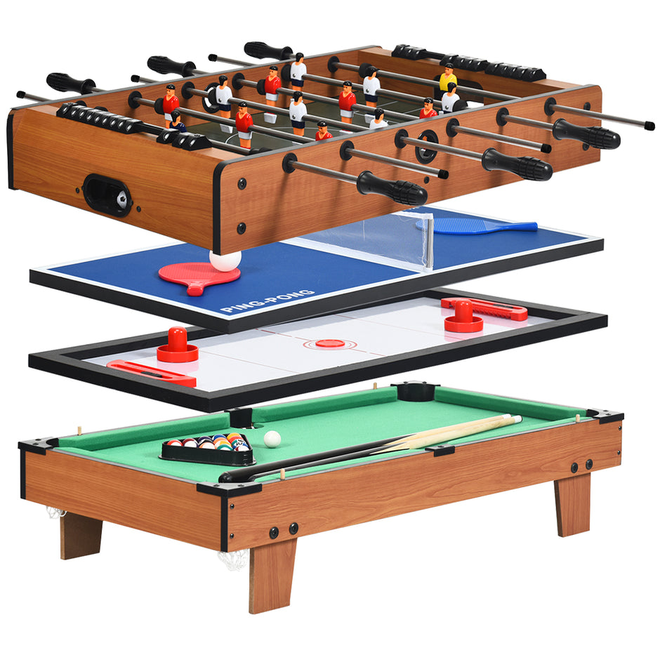 i – spelbord biljardbord och bordtennisbord airhockeybord bordsfotboll – 4 1 81 x 43 x 30,5 cm – Grön och natur