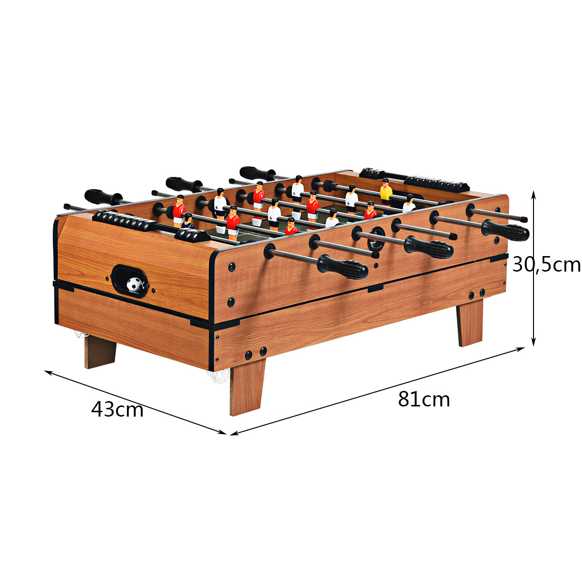 i – spelbord biljardbord och bordtennisbord airhockeybord bordsfotboll – 4 1 81 x 43 x 30,5 cm – Grön och natur