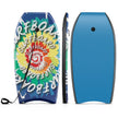 Lång – bodyboard för barn med EPS kärna, XPE topp, HDPE underdel och virvelmönster, surfbräda – 104 cm – Blå