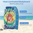 Lång – bodyboard för barn med EPS kärna, XPE topp, HDPE underdel och virvelmönster, surfbräda – 104 cm – Blå