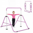 Barn – gymnastikstång höjdjusterbar vikbar rekstång träningsstång Bärkapacitet upp till – 90-130 cm 70 kg – Lila