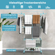 lagers – Klädställ Vikbar Klädtork – 3 127 x 63 x 171 cm – Blå