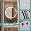 Rund – LED spegel för väggmontage K – 3000 6000 Ø 60 cm – Silver