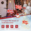 LED julgran – med färgskiftande ljus och bokstäver stjärna – 6 170 cm – Färgglad